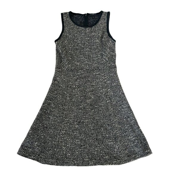 J. Crew Woman's Sz 4 Black Tweed Sleeveless Fit and Flare Dress - Picture 8 of 8